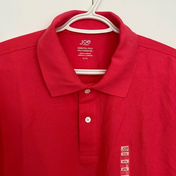 ✨NWT✨ Joe Fresh Short Sleeves Button Down Polo Pink T- Shirt Size XL - Picture 3 of 7